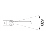 Blanco MIDA 高壓廚房混合水龍頭 517742 (鍍鉻色)